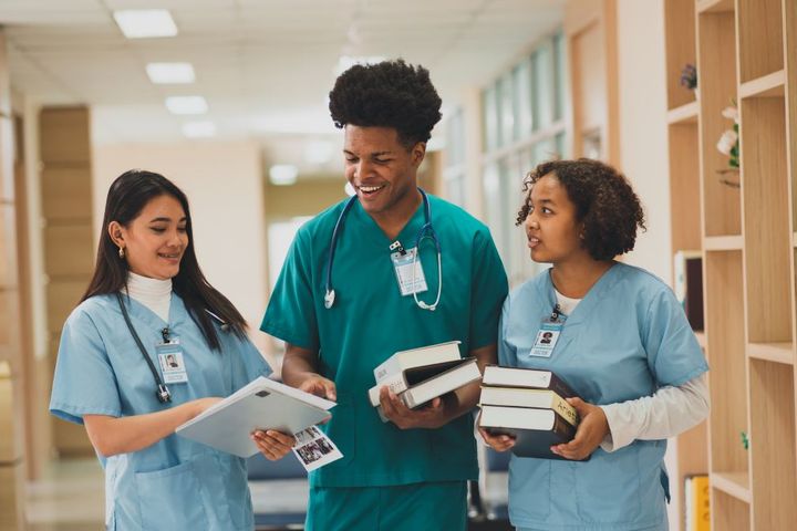 Nursing students in a bridge program