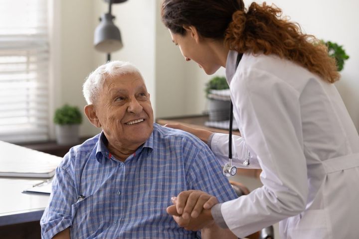 A nurse uses the BIMS score method to determine a patient's level of dementia.