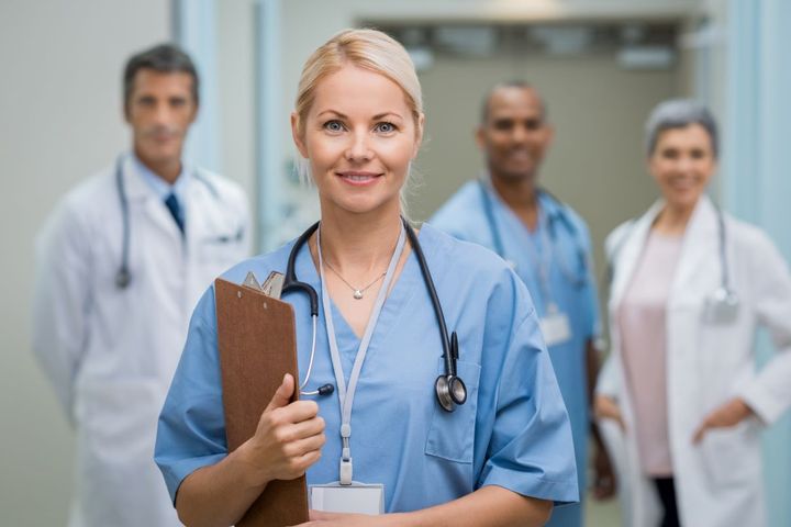 Nurse practitioner and medical team