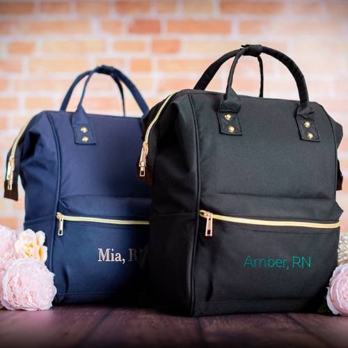 Nurse personalized backpack.