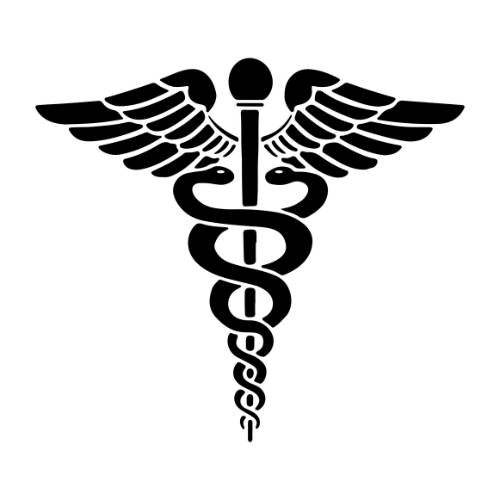 Caduceus symbol.