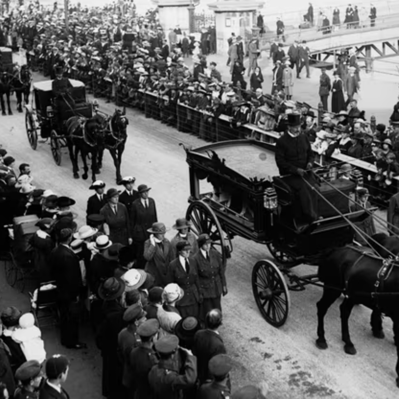 Edith Cavell's funeral procession.