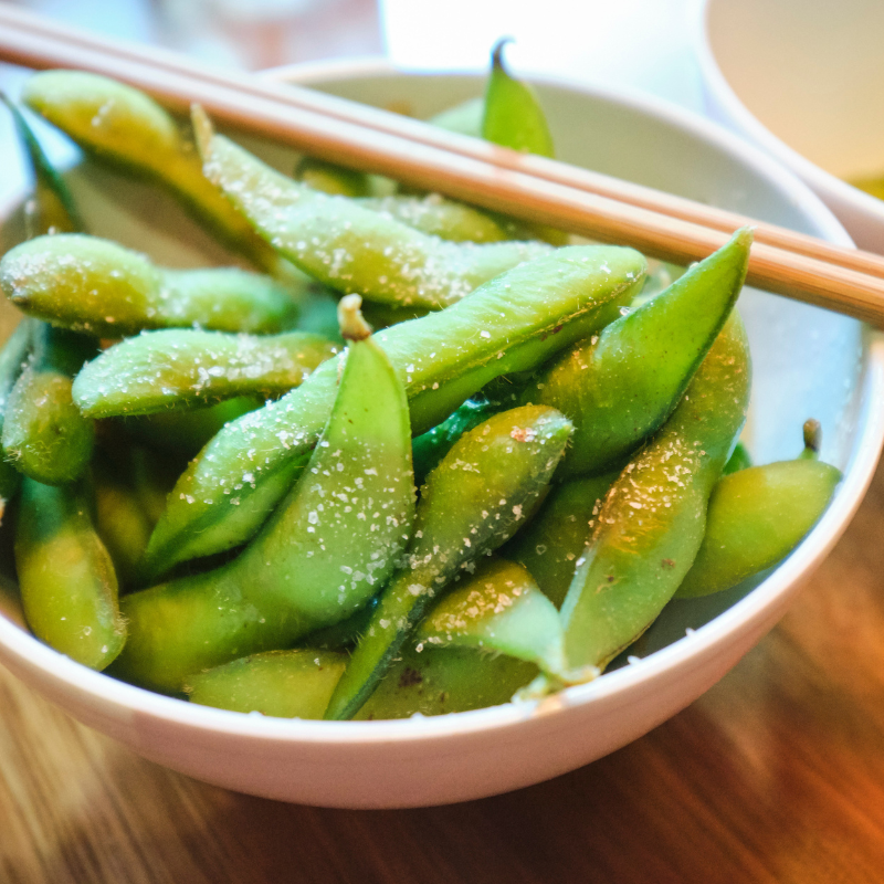 Edamame snack for shift workers.