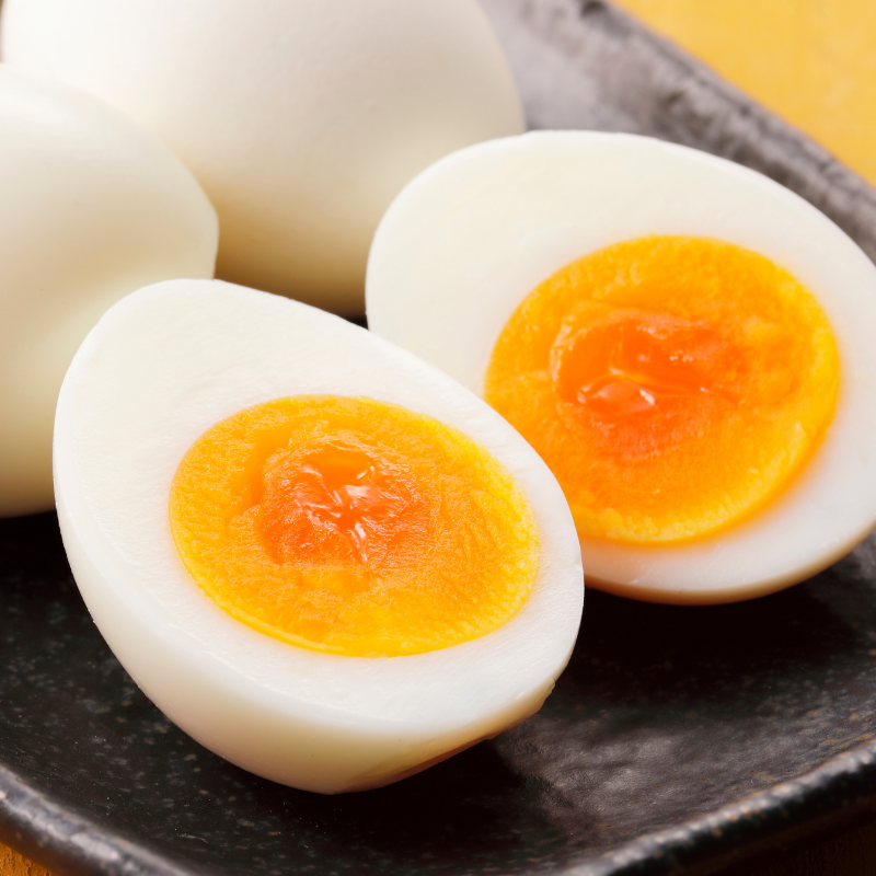 Hard-boiled eggs as a night shift snack.