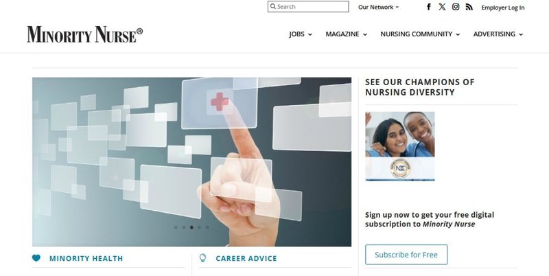 Minority Nurse home page
