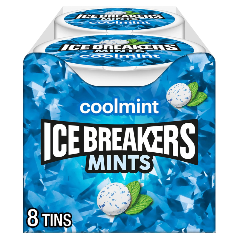 Breath mints from IceBreaker for a nursing survival kit.