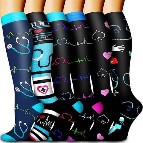 Compression socks for nurses.