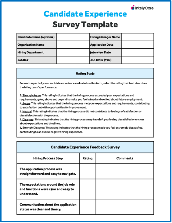 Download Your Free Candidate Experience Survey Template