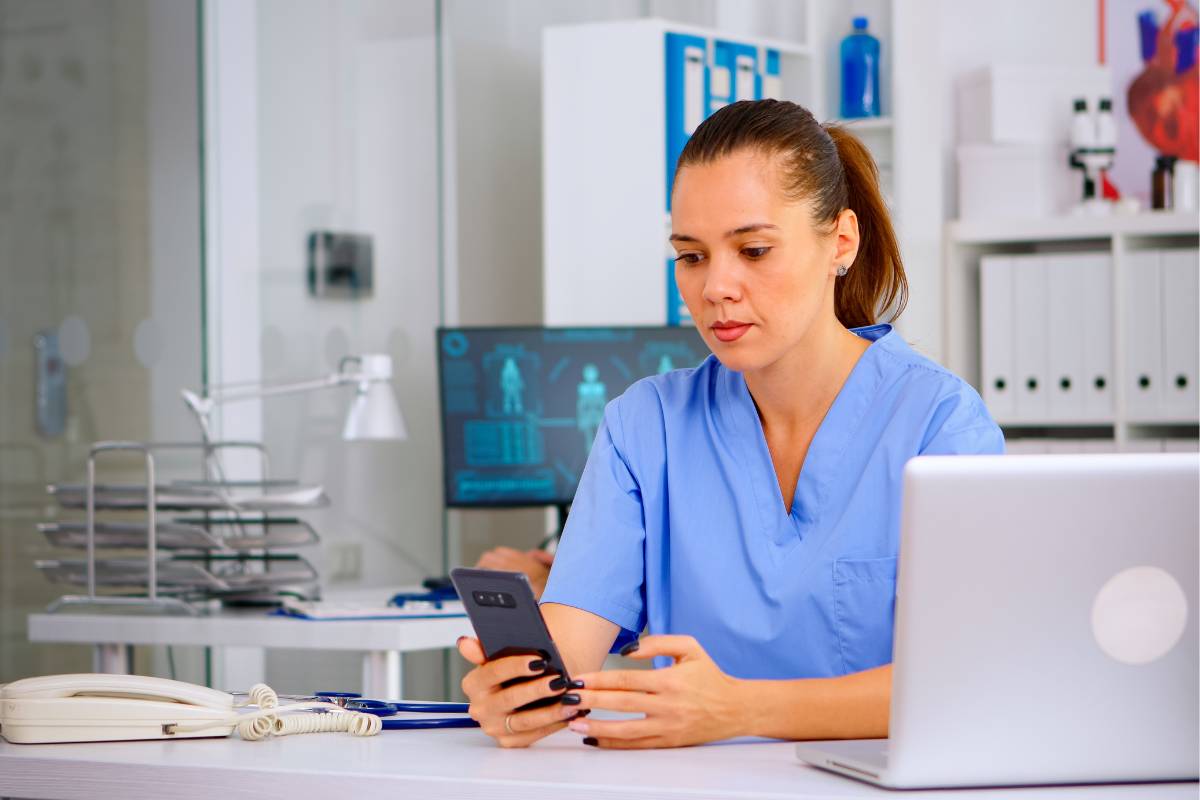 A licensed practical nurse researches how to become an RN in Idaho.