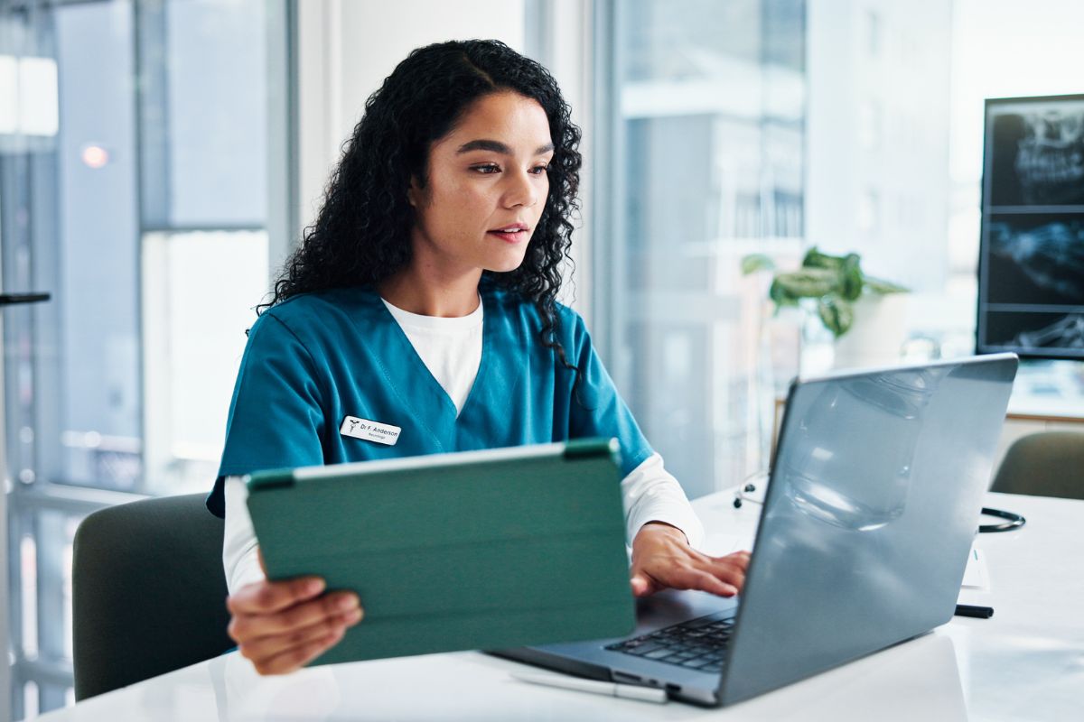 A nurse creates a hypertension nursing care plan for her patient.