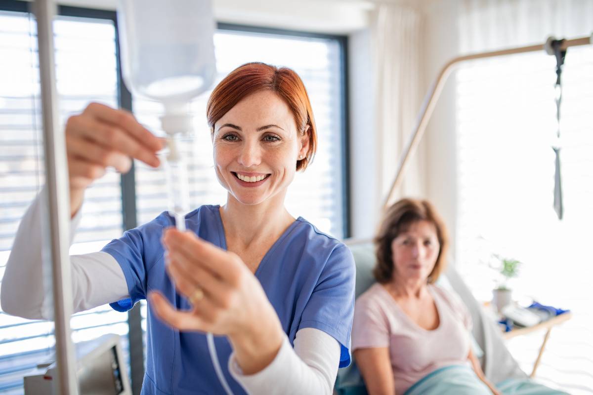 A nurse uses her her infusion nurse resume skills.