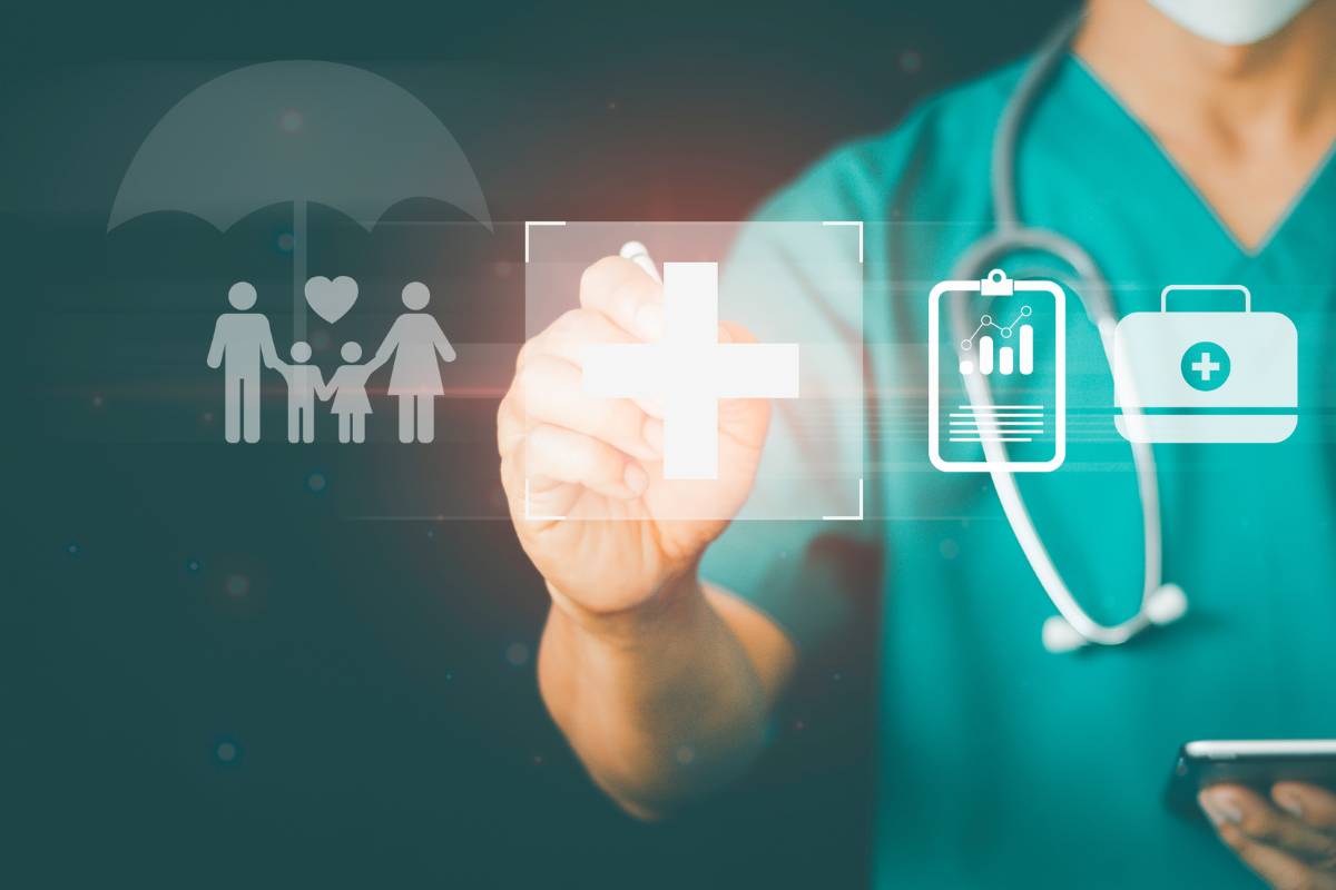 A nurse displays some common nurse symbol options.