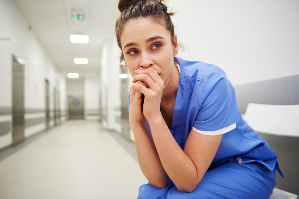 A healthcare professional considers the connection between nurses and addiction during a shift.