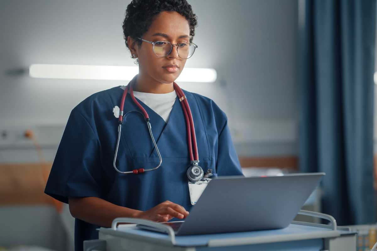 Surgical NP in a hospital, which is one of the many types of nurse practitioners.